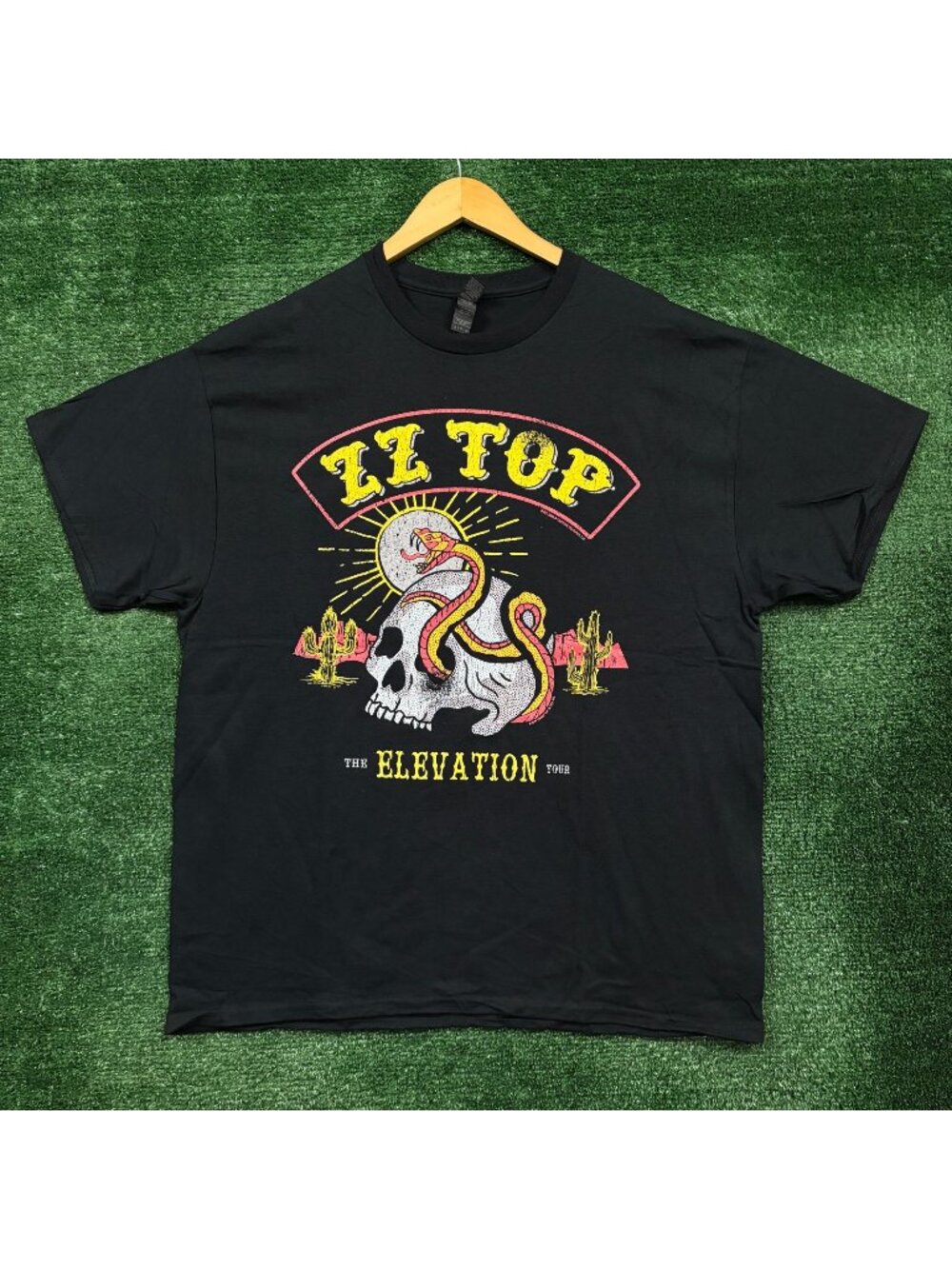 ZZ Top The Elevation Tour Rock Band Tour Dates T-Shirt Size Extra Large
